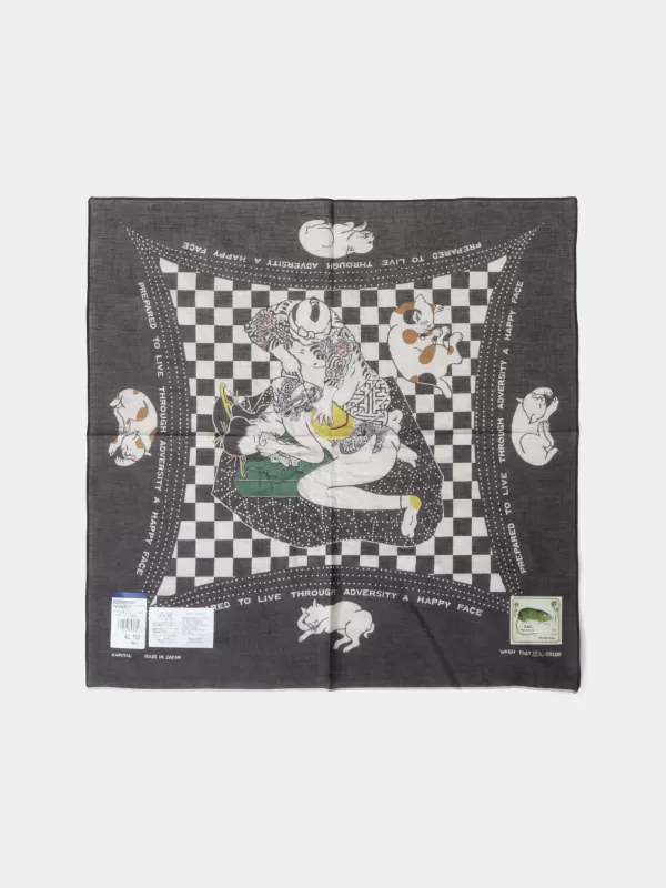Kapital Fastcolor Selvedge Bandana (Rainskull No Woman No Cry)^ Scarves