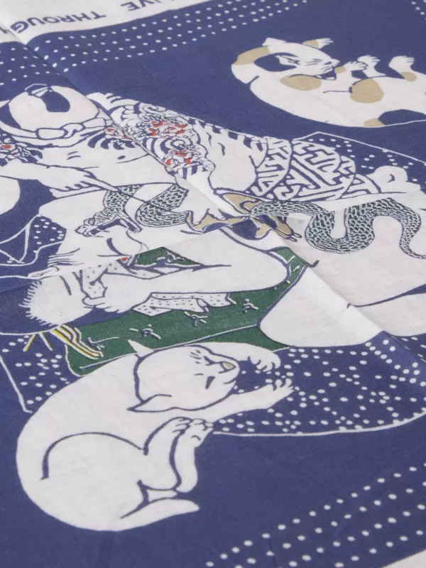 Kapital Fastcolor Selvedge Bandana (Rainskull No Woman No Cry)^ Scarves